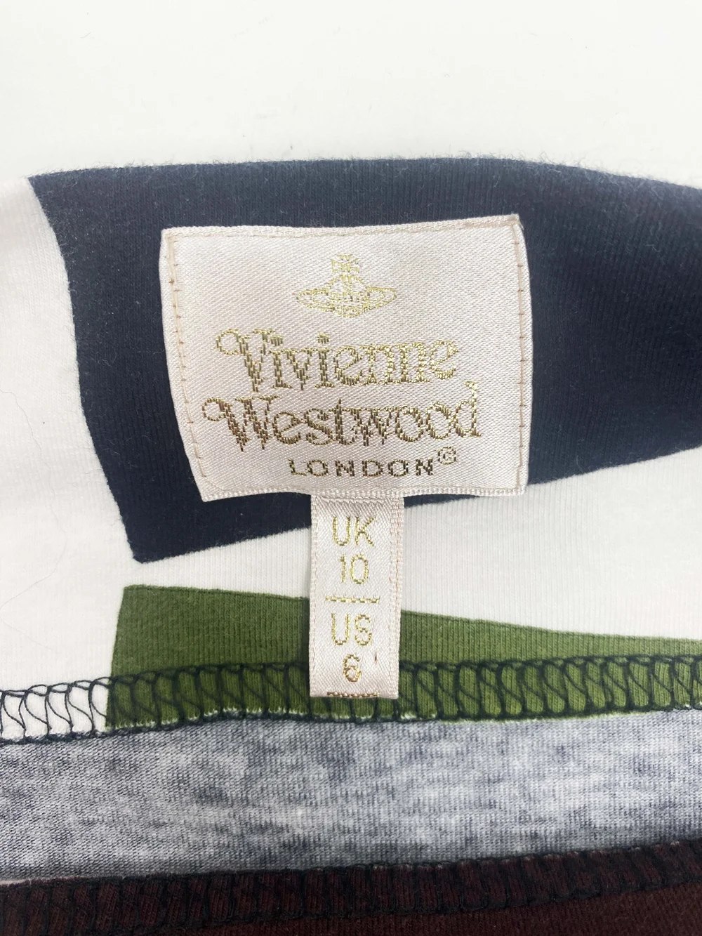 Vivienne Westwood S/S 1999 color block angular top — JAMES